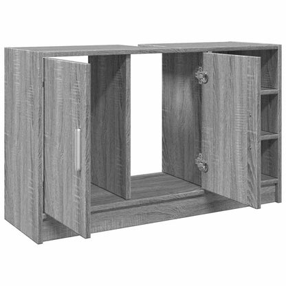 vidaXL Sink Cabinet Grey Sonoma 90x29x55 cm Engineered Wood