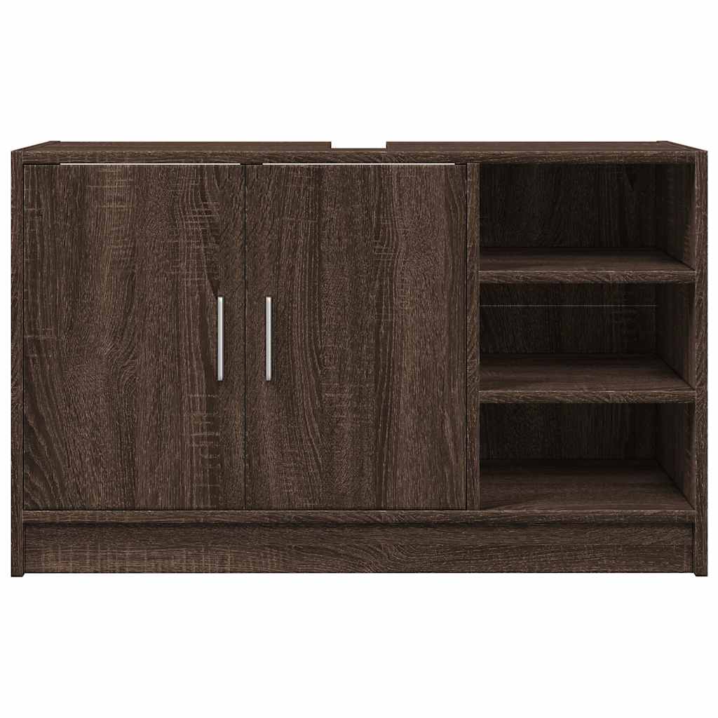 vidaXL Sink Cabinet Brown Oak 90x29x55 cm Engineered Wood