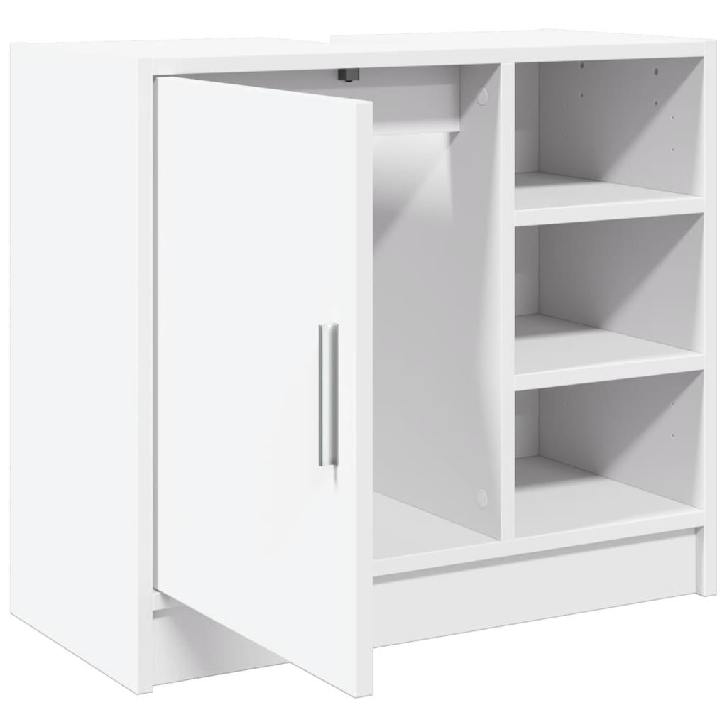 vidaXL Sink Cabinet White 63x29x55 cm Engineered Wood