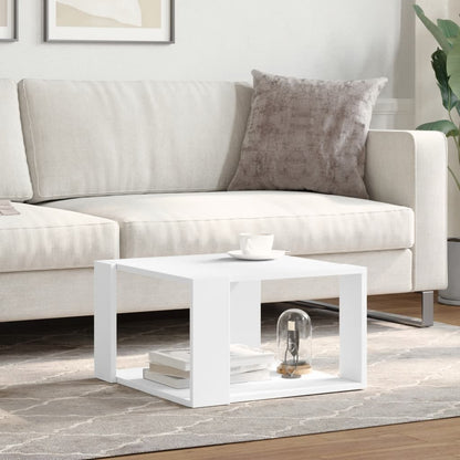vidaXL Coffee Table White 51,5x51,5x30 cm Engineered Wood