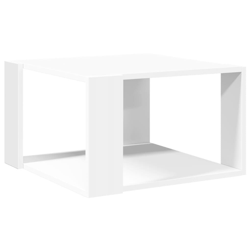 vidaXL Coffee Table White 51,5x51,5x30 cm Engineered Wood