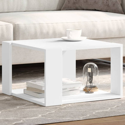 vidaXL Coffee Table White 51,5x51,5x30 cm Engineered Wood
