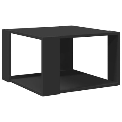 vidaXL Coffee Table Black 51.5x51.5x30 cm Engineered Wood