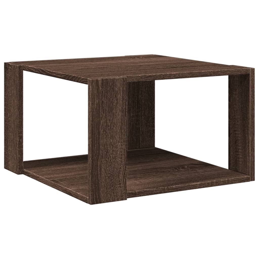 vidaXL Coffee Table Brown Oak 51,5x51,5x30 cm Engineered Wood