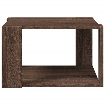 vidaXL Coffee Table Brown Oak 51,5x51,5x30 cm Engineered Wood