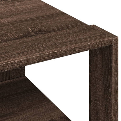 vidaXL Coffee Table Brown Oak 51,5x51,5x30 cm Engineered Wood