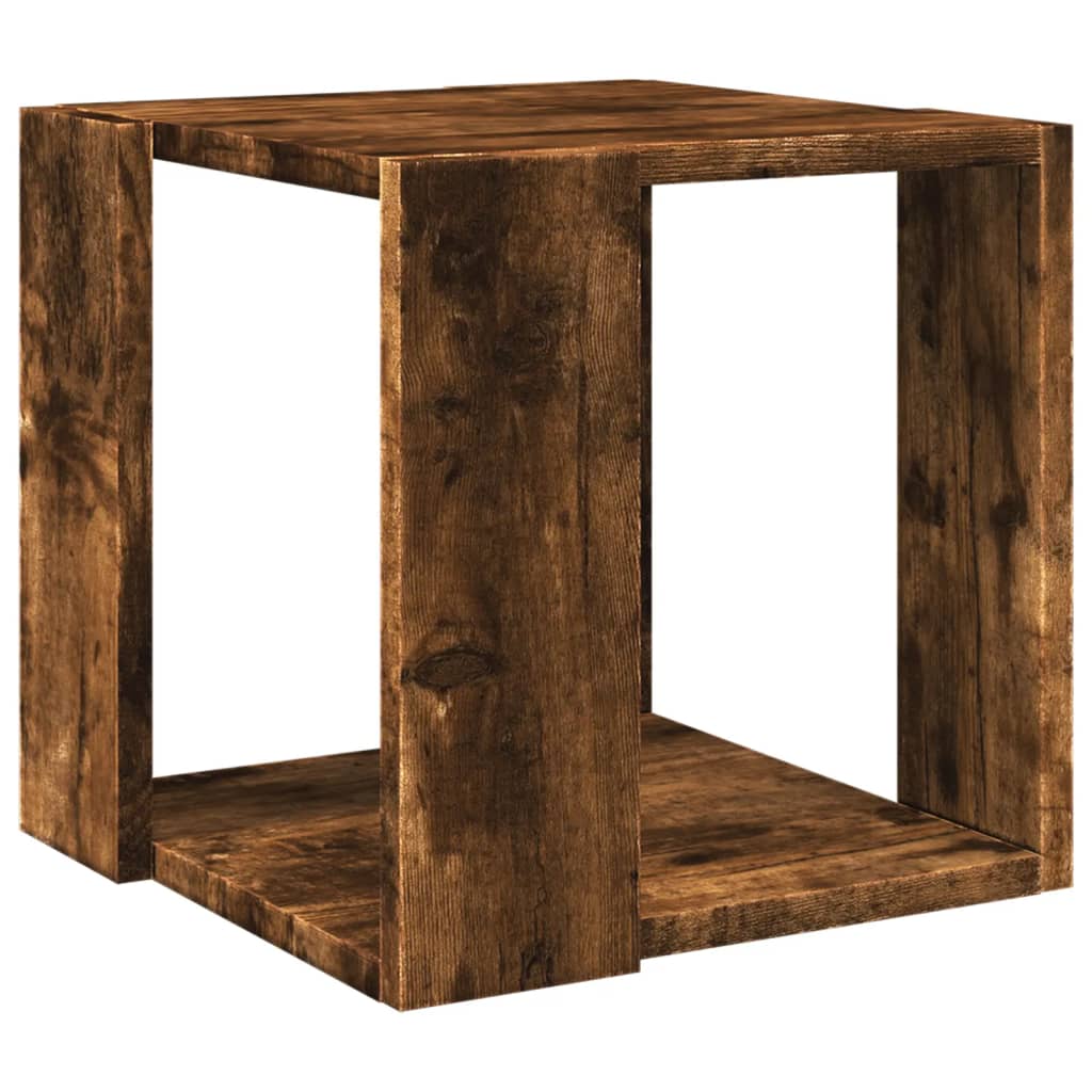 vidaXL Coffee Table Smoked Oak 32x32x30 cm Engineered Wood
