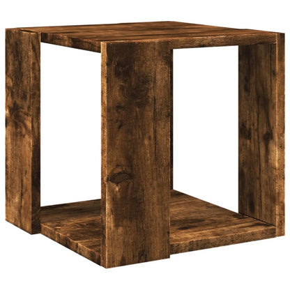 vidaXL Coffee Table Smoked Oak 32x32x30 cm Engineered Wood