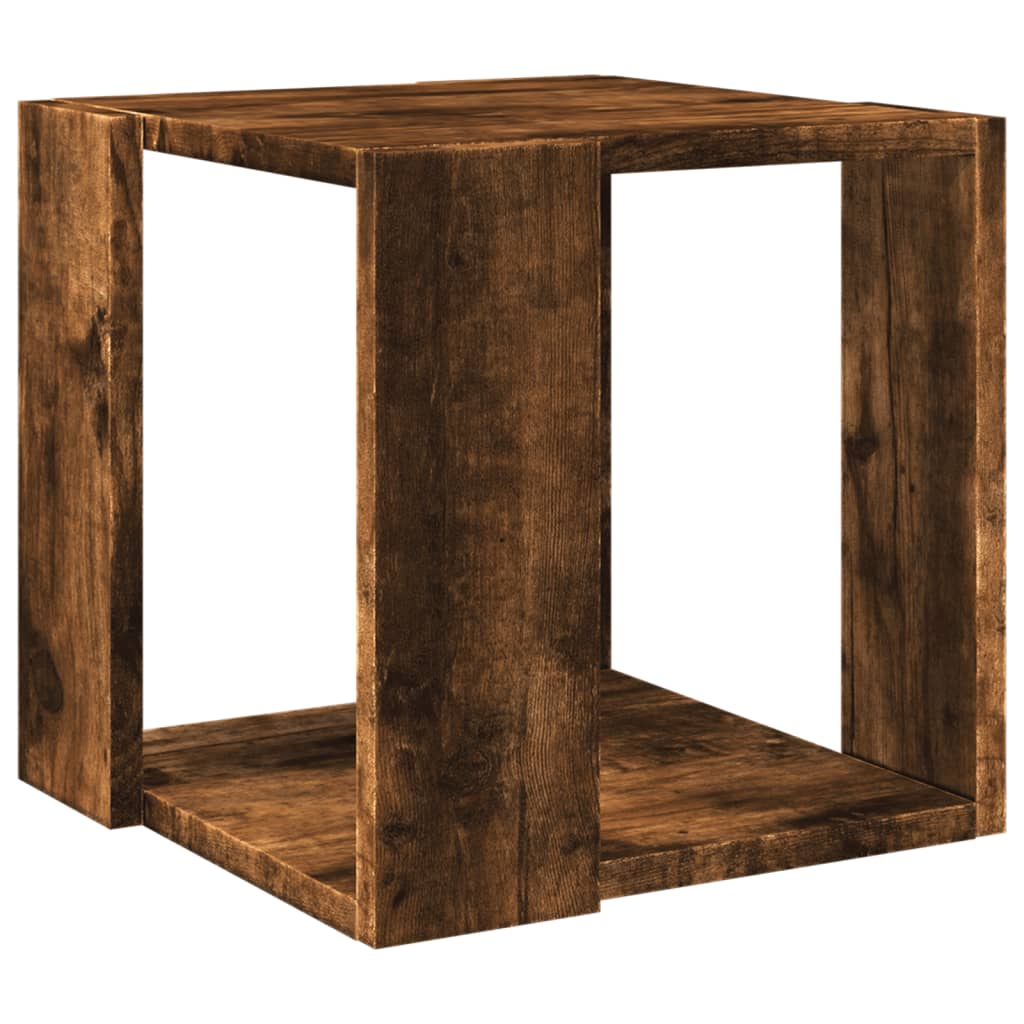 vidaXL Coffee Table Smoked Oak 32x32x30 cm Engineered Wood