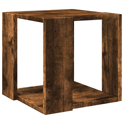 vidaXL Coffee Table Smoked Oak 32x32x30 cm Engineered Wood