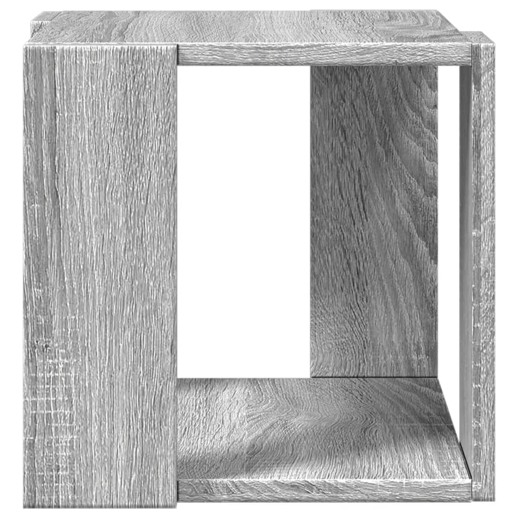 vidaXL Coffee Table Grey Sonoma 32x32x30 cm Engineered Wood
