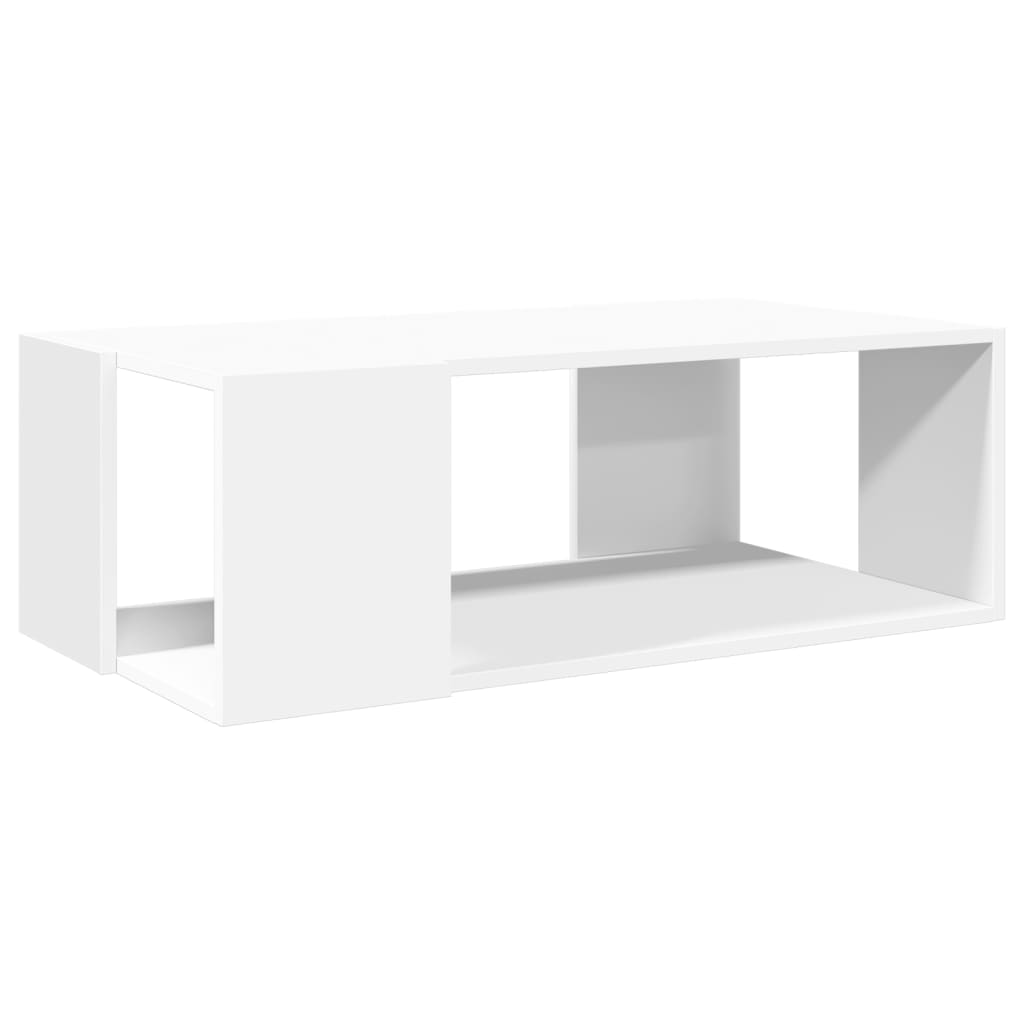 vidaXL Coffee Table White 89.5x48x30 cm Engineered Wood