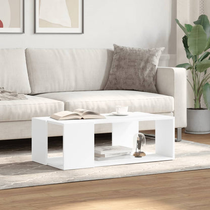 vidaXL Coffee Table White 89,5x48x30 cm Engineered Wood