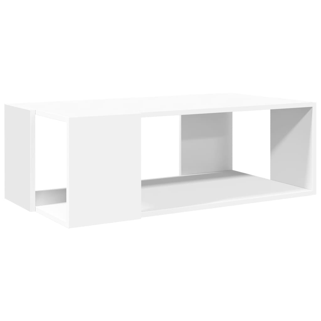 vidaXL Coffee Table White 89,5x48x30 cm Engineered Wood