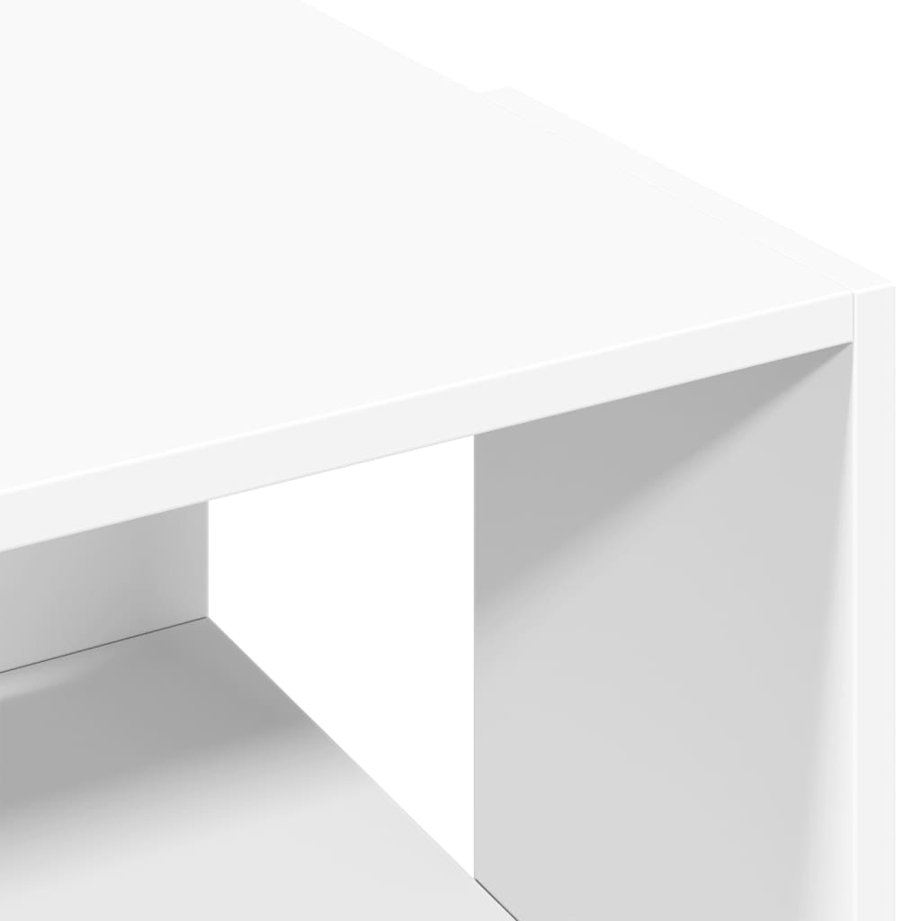 vidaXL Coffee Table White 89,5x48x30 cm Engineered Wood