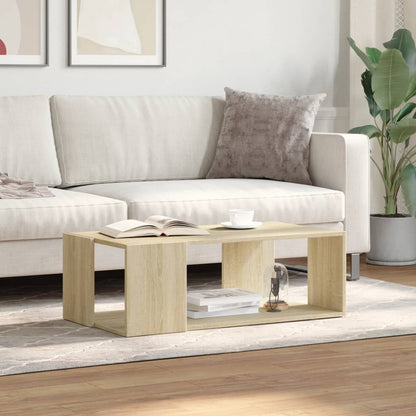 vidaXL Coffee Table Sonoma Oak 89,5x48x30 cm Engineered Wood