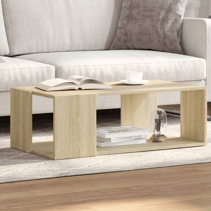 vidaXL Coffee Table Sonoma Oak 89,5x48x30 cm Engineered Wood