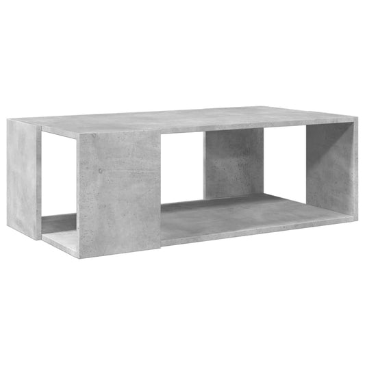 vidaXL Coffee Table Concrete Grey 89,5x48x30 cm Engineered Wood