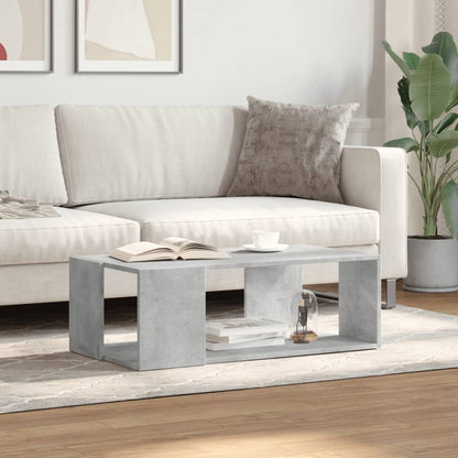 vidaXL Coffee Table Concrete Grey 89,5x48x30 cm Engineered Wood
