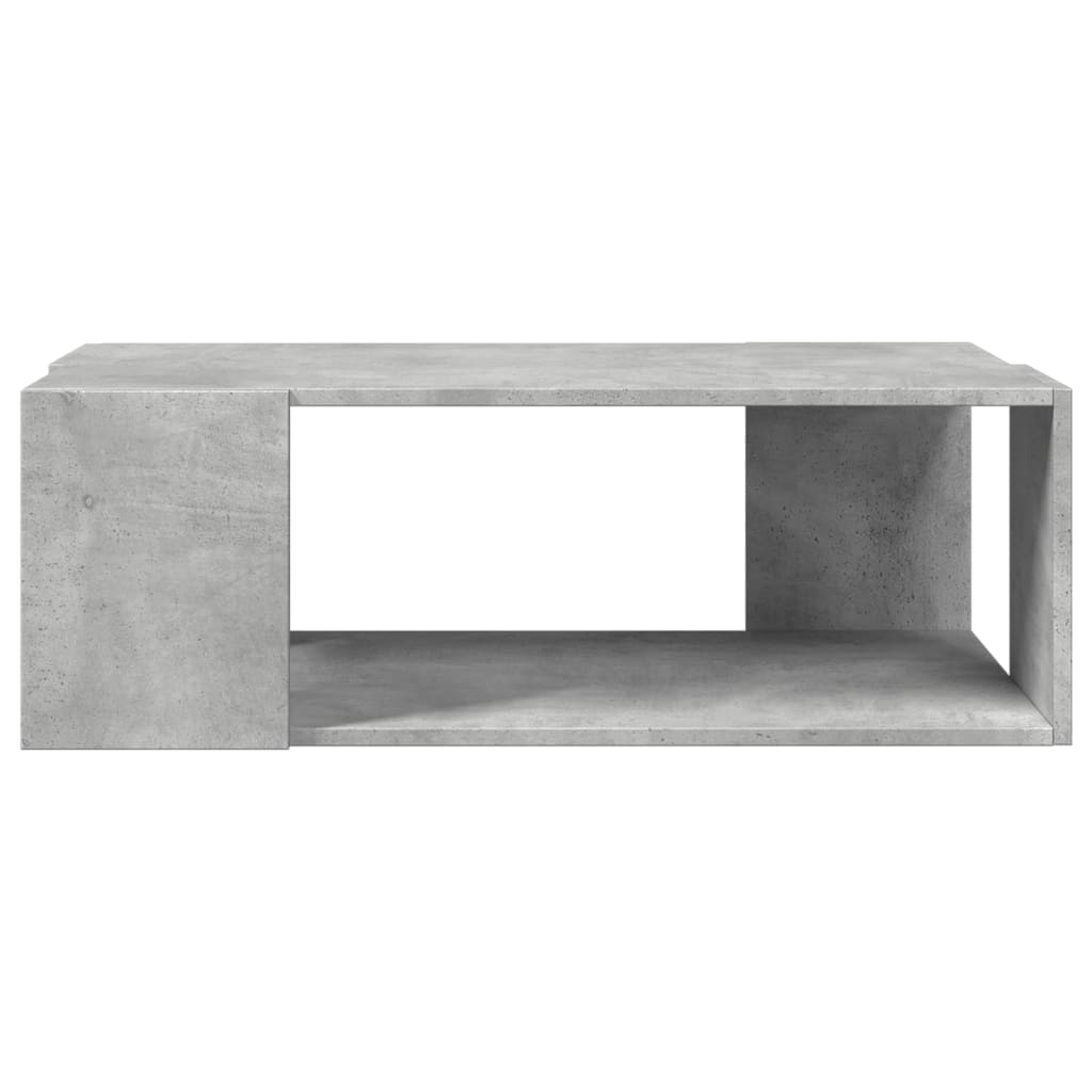 vidaXL Coffee Table Concrete Grey 89,5x48x30 cm Engineered Wood