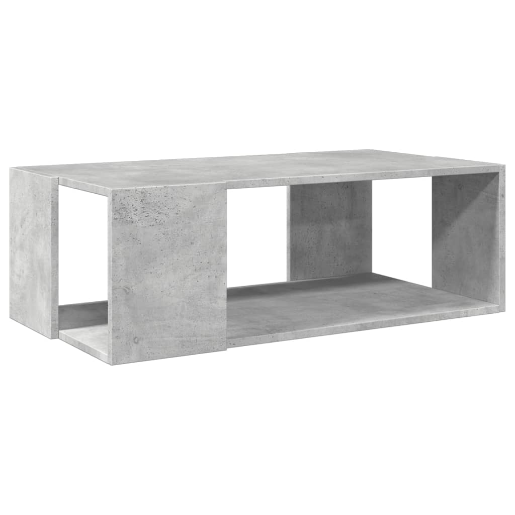 vidaXL Coffee Table Concrete Grey 89,5x48x30 cm Engineered Wood