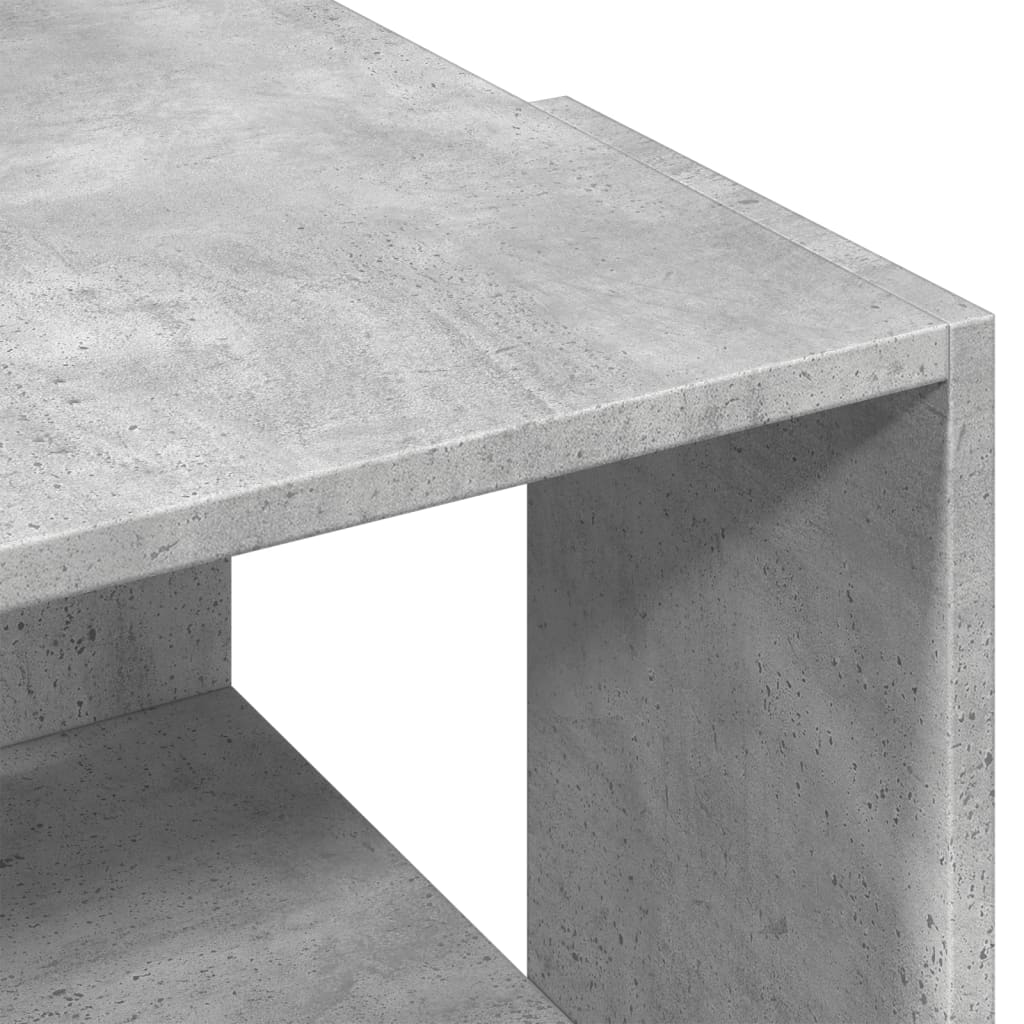 vidaXL Coffee Table Concrete Grey 89,5x48x30 cm Engineered Wood