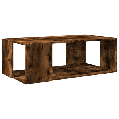 vidaXL Coffee Table Smoked Oak 89.5x48x30 cm Engineered Wood