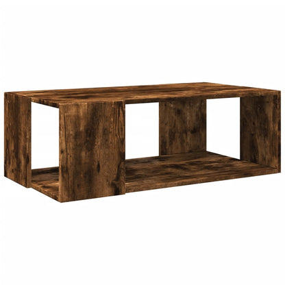 vidaXL Coffee Table Smoked Oak 89,5x48x30 cm Engineered Wood