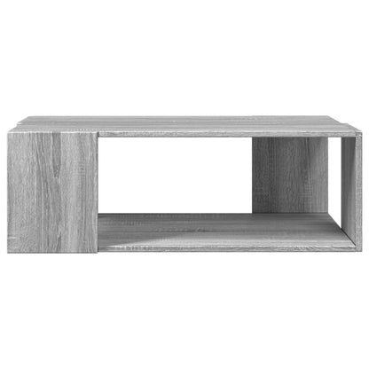 vidaXL Coffee Table Grey Sonoma 89,5x48x30 cm Engineered Wood