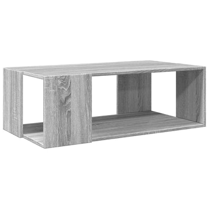 vidaXL Coffee Table Grey Sonoma 89,5x48x30 cm Engineered Wood