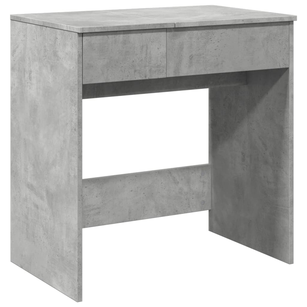 vidaXL Dressing Table with Mirror Concrete Grey 73x46.5x120 cm