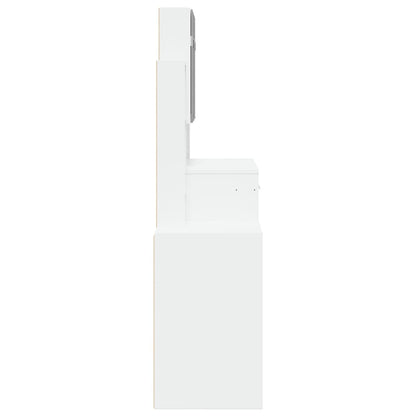 vidaXL Dressing Table with Cabinet White 80x35x132 cm