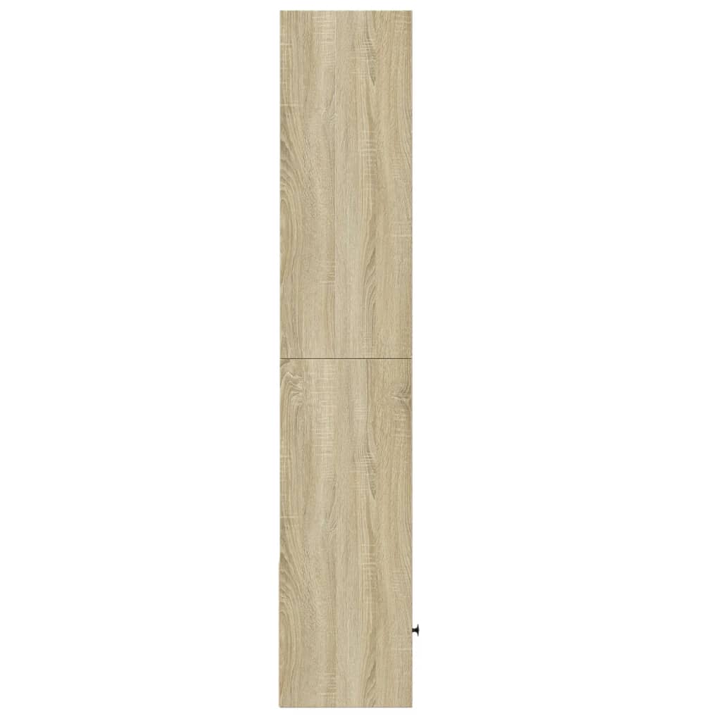 vidaXL Bookcase Sonoma Oak 40x36x189 cm Engineered Wood