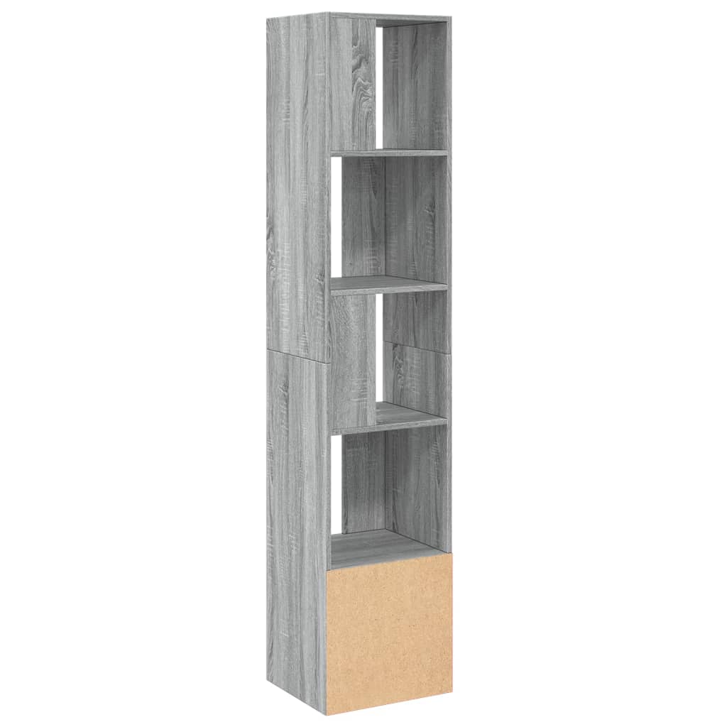 vidaXL Bookcase Grey Sonoma 40x36x189 cm Engineered Wood