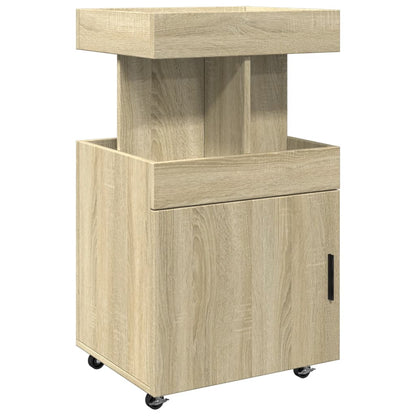 vidaXL Bar Cart Sonoma Oak 50x41x89 cm Engineered Wood
