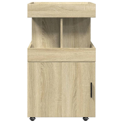 vidaXL Bar Cart Sonoma Oak 50x41x89 cm Engineered Wood