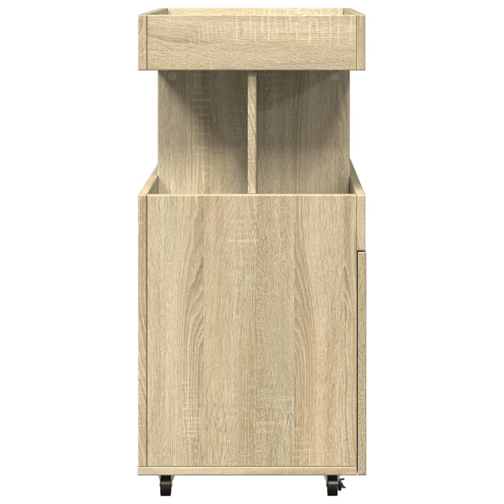 vidaXL Bar Cart Sonoma Oak 50x41x89 cm Engineered Wood