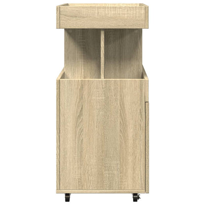 vidaXL Bar Cart Sonoma Oak 50x41x89 cm Engineered Wood
