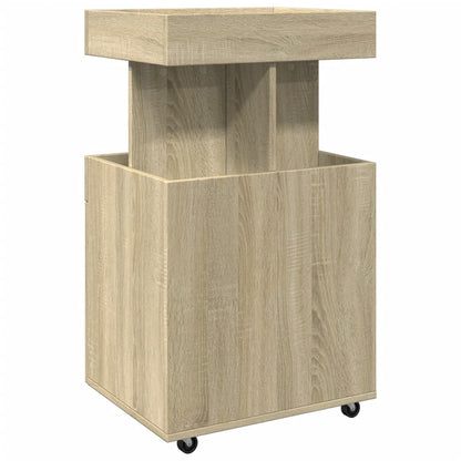 vidaXL Bar Cart Sonoma Oak 50x41x89 cm Engineered Wood