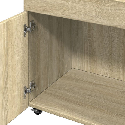 vidaXL Bar Cart Sonoma Oak 50x41x89 cm Engineered Wood