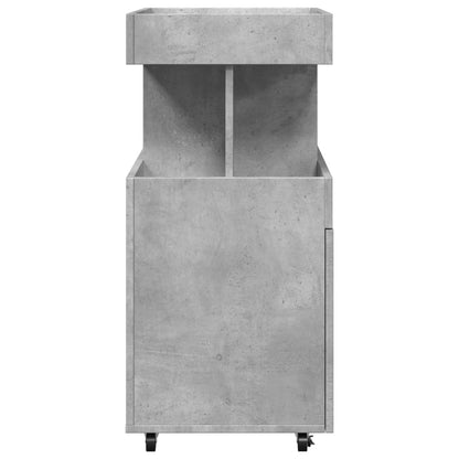 vidaXL Bar Cart Concrete Grey 50x41x89 cm Engineered Wood