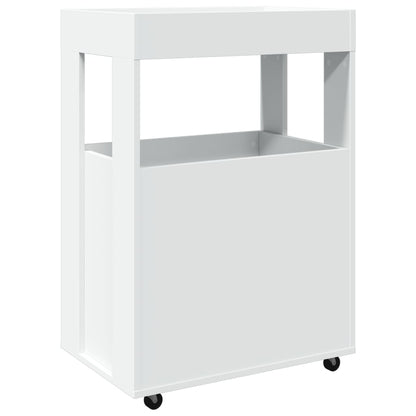 vidaXL Bar Cart White 60x39,5x89 cm Engineered Wood