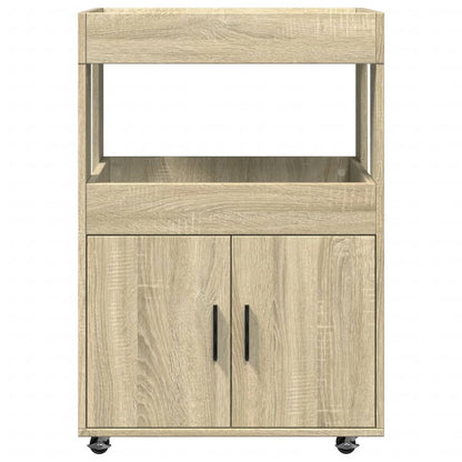 vidaXL Bar Cart Sonoma Oak 60x39,5x89 cm Engineered Wood