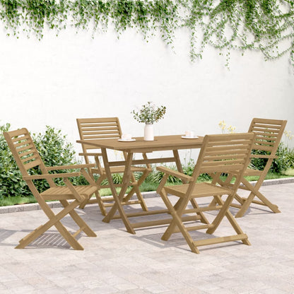 vidaXL 5 Piece Garden Dining Set Solid Wood Acacia