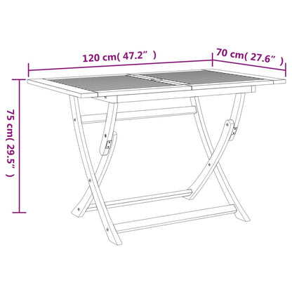 vidaXL 5 Piece Garden Dining Set Solid Wood Acacia