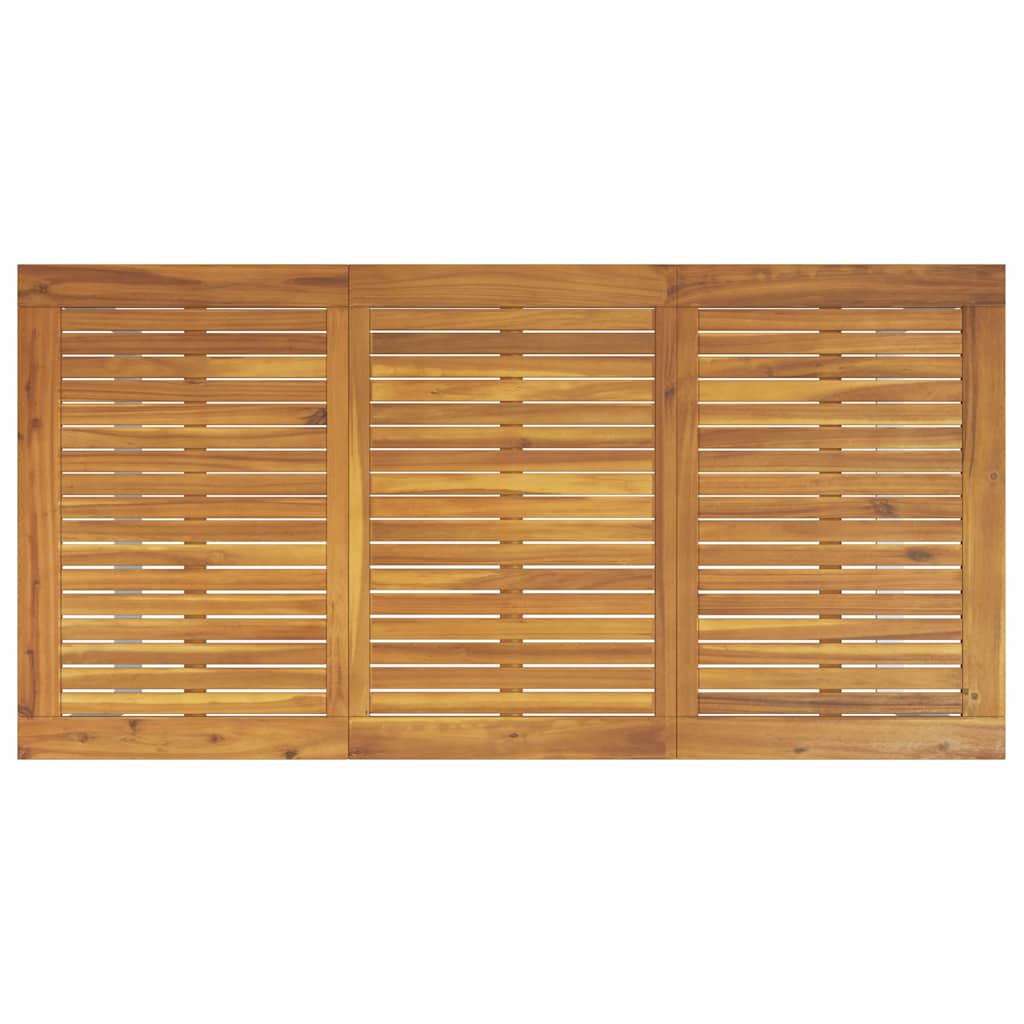 vidaXL Garden Dining Set 7 pcs Grey and brown 160 x 80 x 75 cm