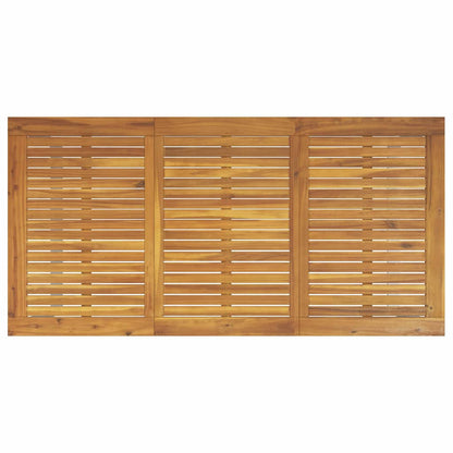 vidaXL Garden Dining Set 7 pcs Grey and brown 160 x 80 x 75 cm