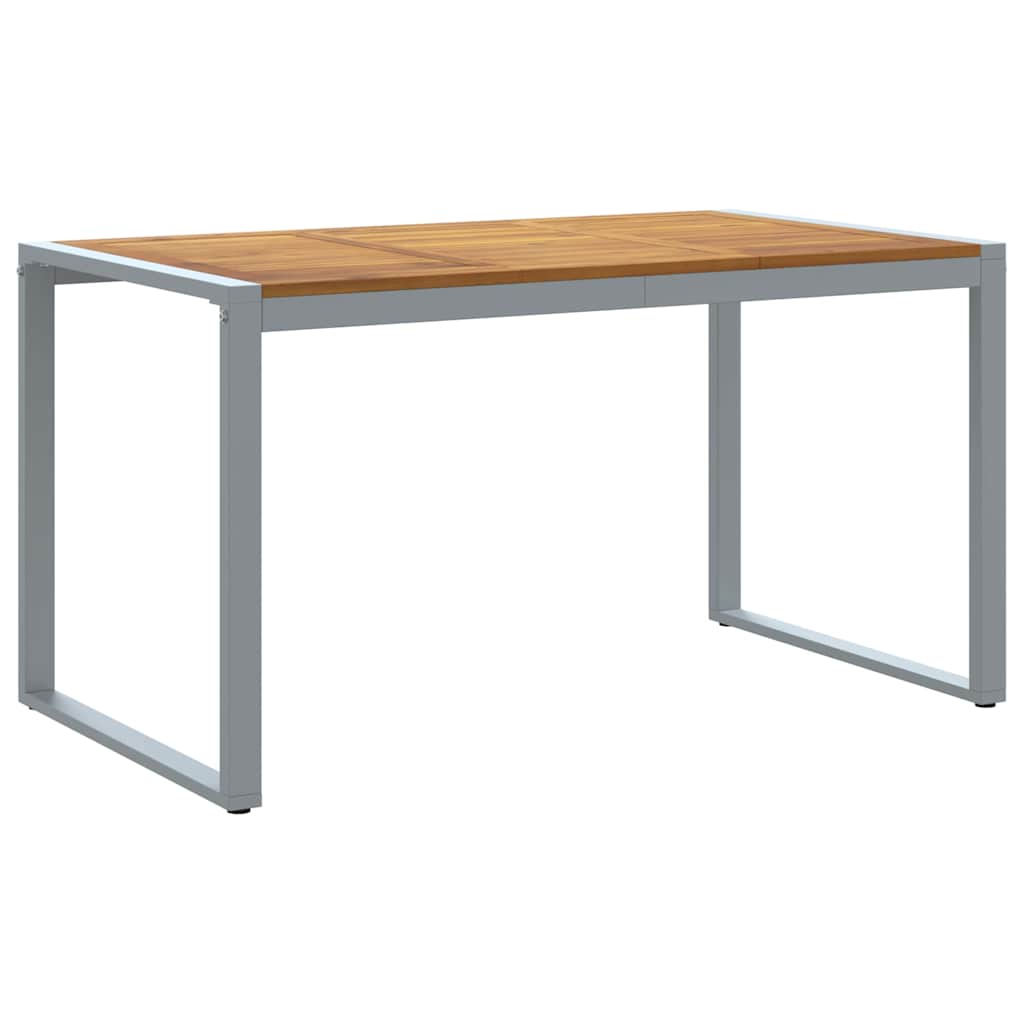 vidaXL Garden Dining Set 5 pcs Grey Solid Acacia Wood