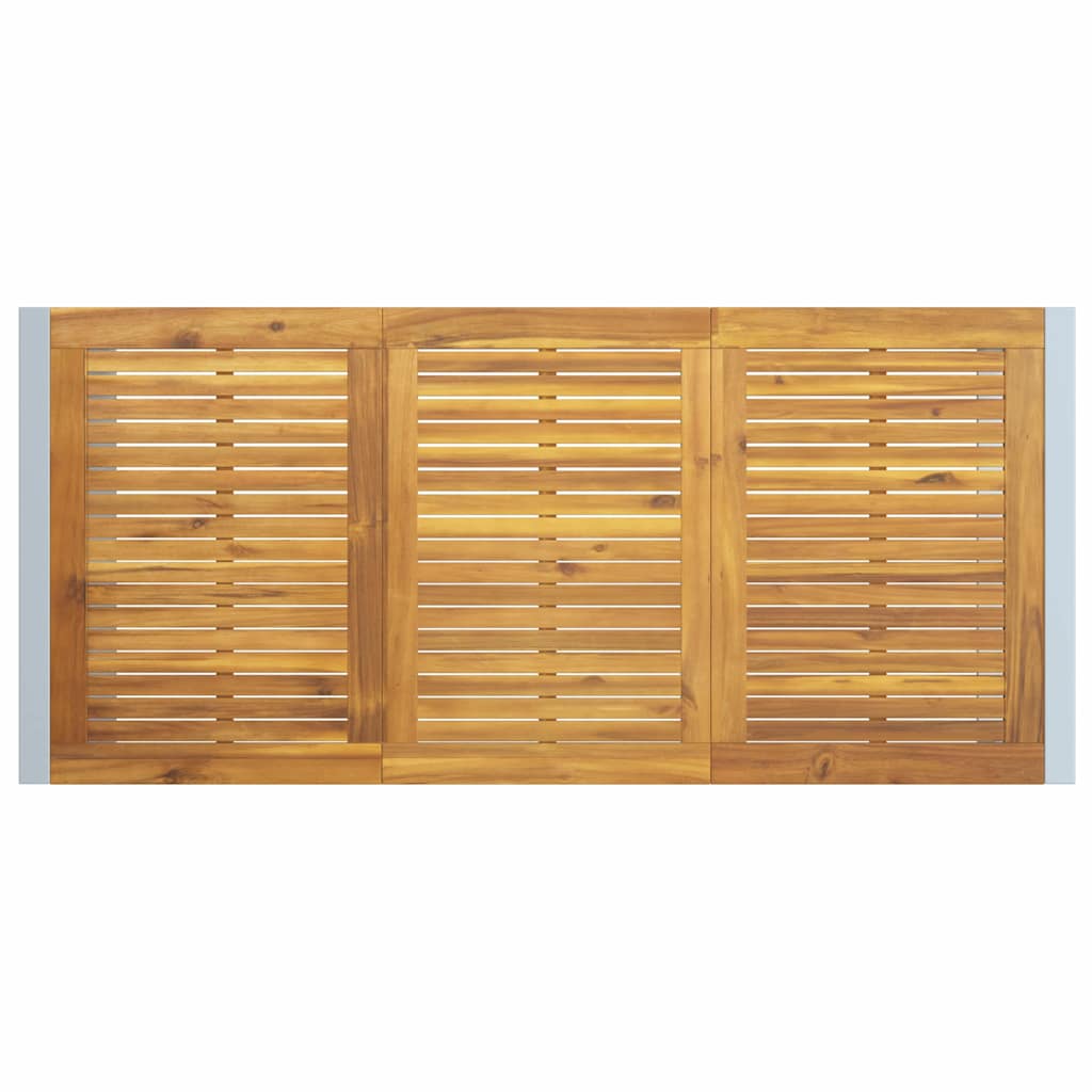 vidaXL Garden Dining Set 5 pcs Grey and brown Solid acacia wood