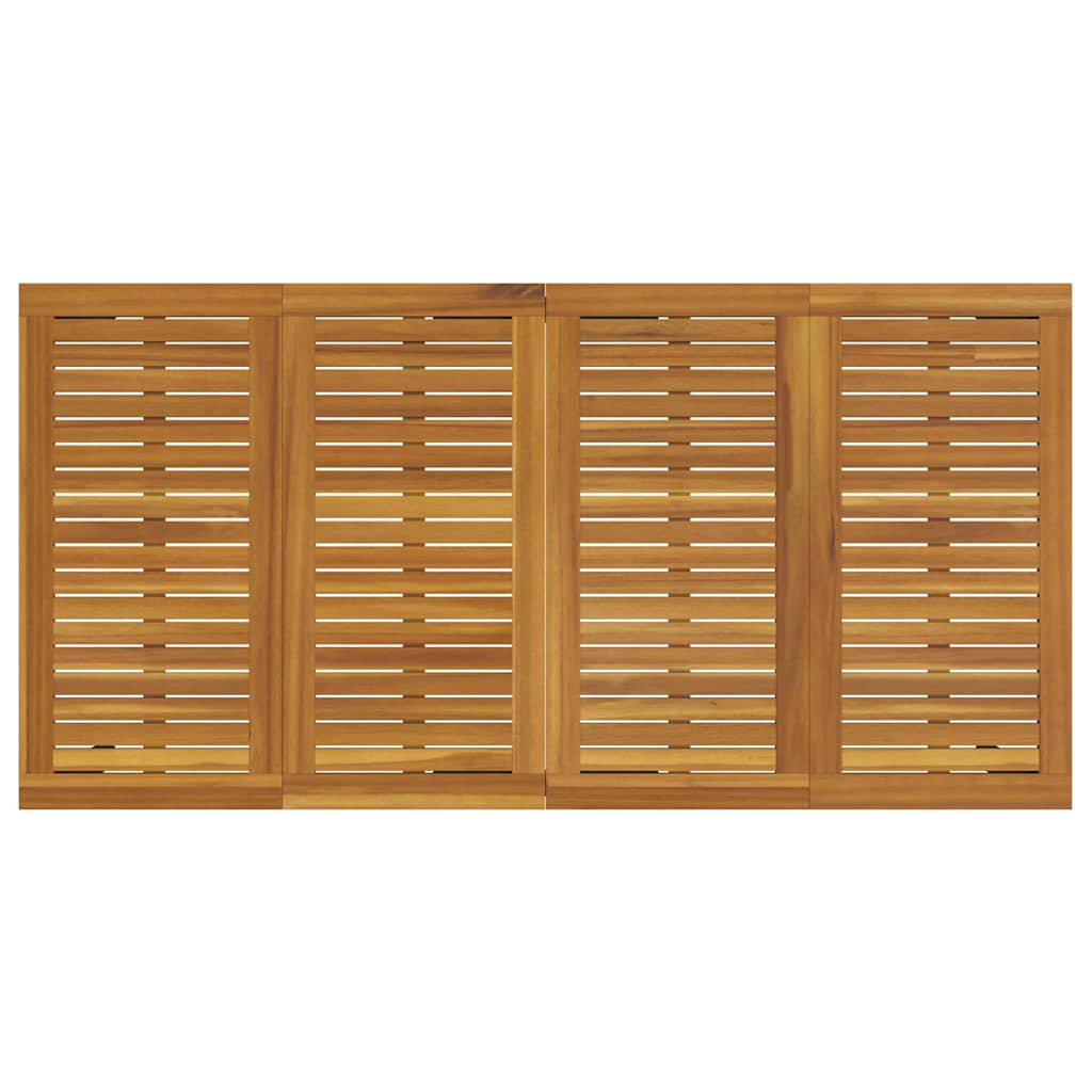 vidaXL Garden Dining Set 7 pcs Grey and brown 180 x 90 x 75 cm